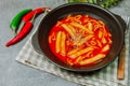 Korean Stir-fried Rice Cake, \'Tteokbokki Royalty Free Stock Photo