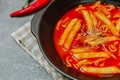 Korean Stir-fried Rice Cake, \'Tteokbokki Royalty Free Stock Photo