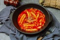 Korean Stir-fried Rice Cake, \'Tteokbokki Royalty Free Stock Photo