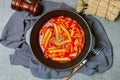 Korean Stir-fried Rice Cake, \'Tteokbokki Royalty Free Stock Photo