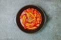 Korean Stir-fried Rice Cake, \'Tteokbokki Royalty Free Stock Photo