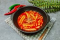 Korean Stir-fried Rice Cake, \'Tteokbokki Royalty Free Stock Photo