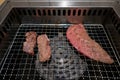 Korean Style Barbecue on stainless grill.
