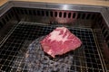 Korean Style Barbecue on stainless grill.