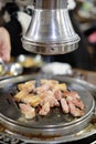 Korean style BBQ meat/pork belly Royalty Free Stock Photo