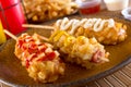 Korean Style Corn Dogs Royalty Free Stock Photo