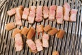 Samgyupsal Korean style pork bbq Royalty Free Stock Photo