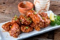 Korean style spicy crispy chicken.