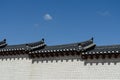 Korean Style Wall And Roof Royalty Free Stock Photo