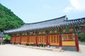 Korean temple architecture Royalty Free Stock Photo