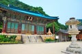 Korean temple architecture Royalty Free Stock Photo