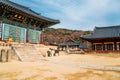 Donghwasa temple, Korean traditional architecture in Daegu, Korea Royalty Free Stock Photo