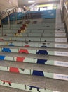 Korean Traditional Ilustration on stairs