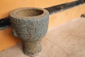 Korean traditional large stone mortar