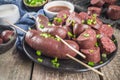 Korean blood sausage soondae Royalty Free Stock Photo