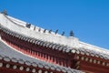 Korean traditional roof of palace