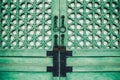 Korean traditional wooden door Royalty Free Stock Photo