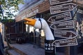Korean Unique Pub with Goose decoration outside