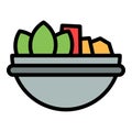 Korean vegetables icon vector flat Royalty Free Stock Photo