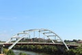 Korean Veterans Blvd Bridge across Cumberland River in Nashville, Tennessee