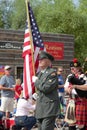 Korean war veteran marching in 4th of jully parade