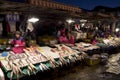 Korean women working at fish market