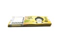 Korean Won currency bills Royalty Free Stock Photo