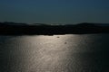 Sunset on Croatian island KOrnati Royalty Free Stock Photo