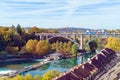 Kornhausbrucke, bridge over Aara and old city, Bern, Switzerland Royalty Free Stock Photo