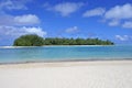 Koromiri islet in Muri Lagoon Rarotonga Cook Islands Royalty Free Stock Photo