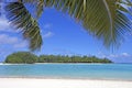 Koromiri islet in Muri Lagoon in Rarotonga Cook Islands Royalty Free Stock Photo