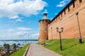 Koromyslova tower of the Kremlin in Nizhniy Novgorod city, Russia