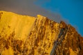 Korona peak in Ala Archa national park, Tian Shan mountains Royalty Free Stock Photo