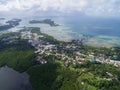 Koror Island in Palau. Archipelago, part of Micronesia Region Royalty Free Stock Photo