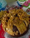 The korovai - traditional Russian bread, most often used at weddings