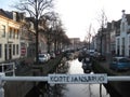 Kortejansbrug bridge over a canal in Haarlem