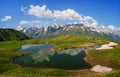 Koruldi mountain lake, Svaneti, Georgia. Royalty Free Stock Photo