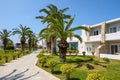 Area of the Sandy Beach hotel on the island of Kos. Greece