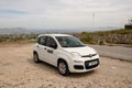 Fiat Panda parked on road on the island of Kos in Greece