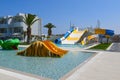 Pool area of the Sandy Beach hotel on the island of Kos. Greece