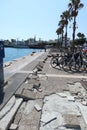 Kos island. Earthquake crack