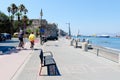 Kos island beach town at summer in Greece