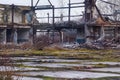 KOSA, BALTIC SPIT, RUSSIA - JANUARY 02, 2021: Abandoned German military airfield Neutief on the Vistula spit on the Baltic Sea.