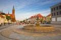 Kosciusko Main Square with Basilica in Bialystok Royalty Free Stock Photo
