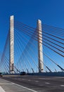 The Kosciuszko Bridge is a cable-stayed bridge connecting Brooklyn and Queens in New York City