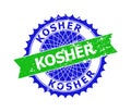 KOSHER Bicolor Rosette Corroded Watermark