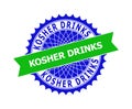 KOSHER DRINKS Bicolor Clean Rosette Template for Stamps