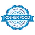 Kosher food, special offer - printable stamp