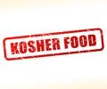 Kosher food text stamp