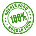 Kosher food vector stamp Royalty Free Stock Photo